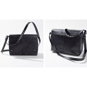 NWT Núnoo Maxi Honey New Zealand Black Leather Crossbody Bag Large UO